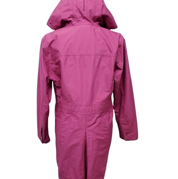 L.L. BEAN Pink H2OFF Raincoat Jacket Mesh-Lined Misses Small Petite 287445 - Picture 6 of 17